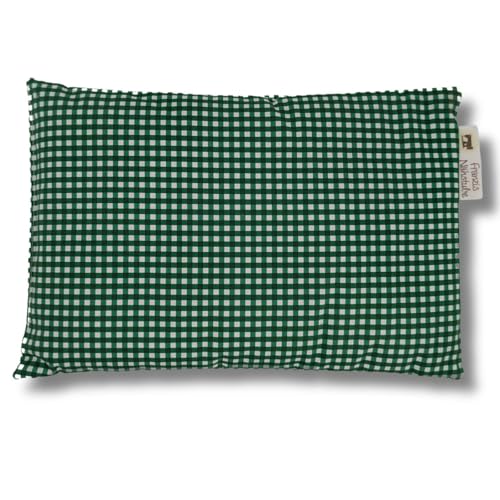Franzis Nähstube I Lavendelkissen I 20x30cm I kariert grün I 100% Baumwolle & 100% Lavendel I Duftkissen I Schlafhilfe & Stressabbau I Aromakissen