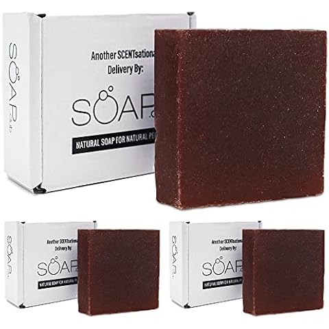 Natural Bar Soap Gift Set for Men and Women - Vanilla Scent Handmade Bath Soaps - Exfoliating Soap with Oatmeal - Artisan Soap Bar ox Gift for Holidays, Mothers Day, Fathers Day by SOAP CLUB (3 PACK) Cover