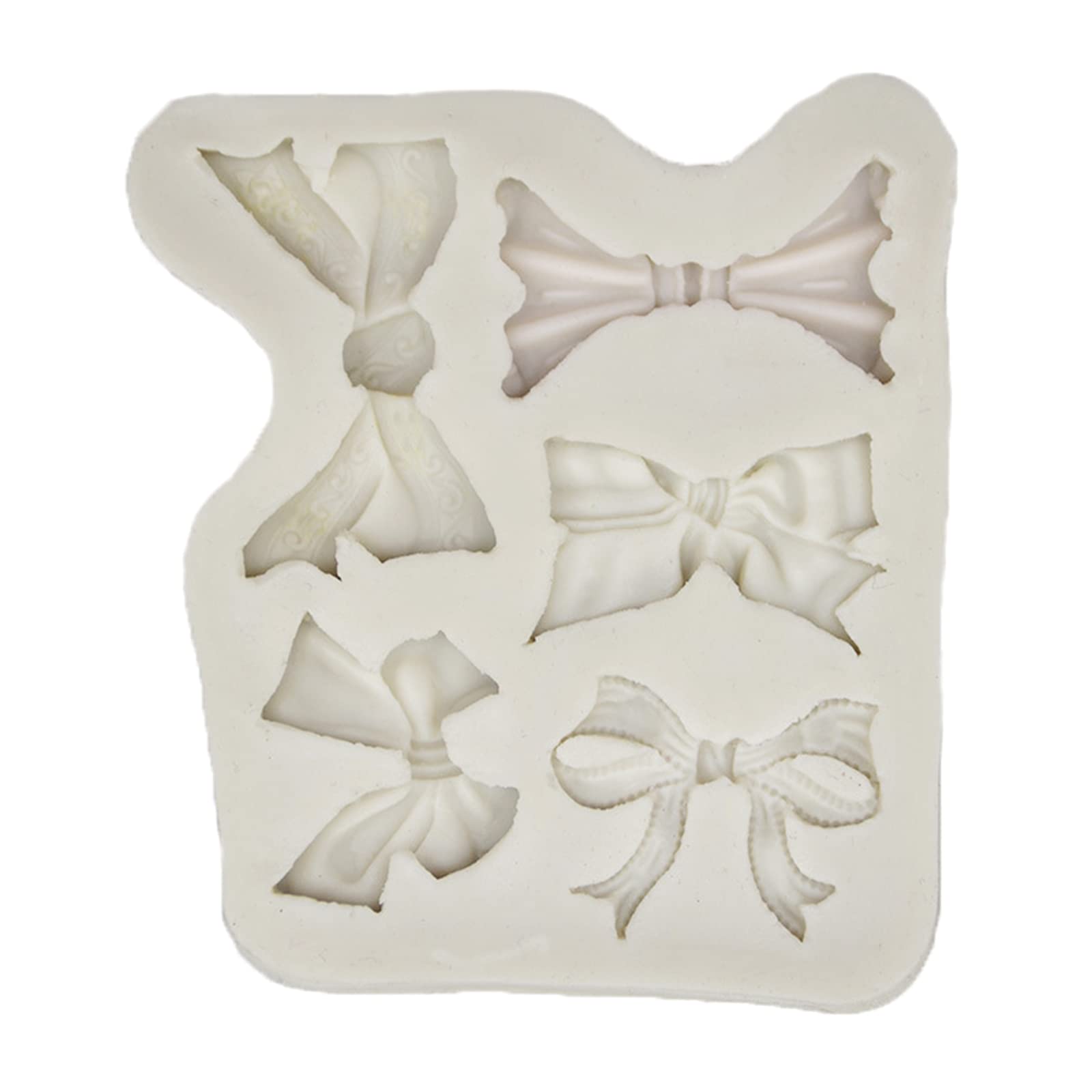 Kalttoy White Dessert Craft Silicone Molds Bow Fondant Bowtie Molds Chocolate Candy Kitchen Baking Supplies Bow Tie Fondant Mold Dessert Mold