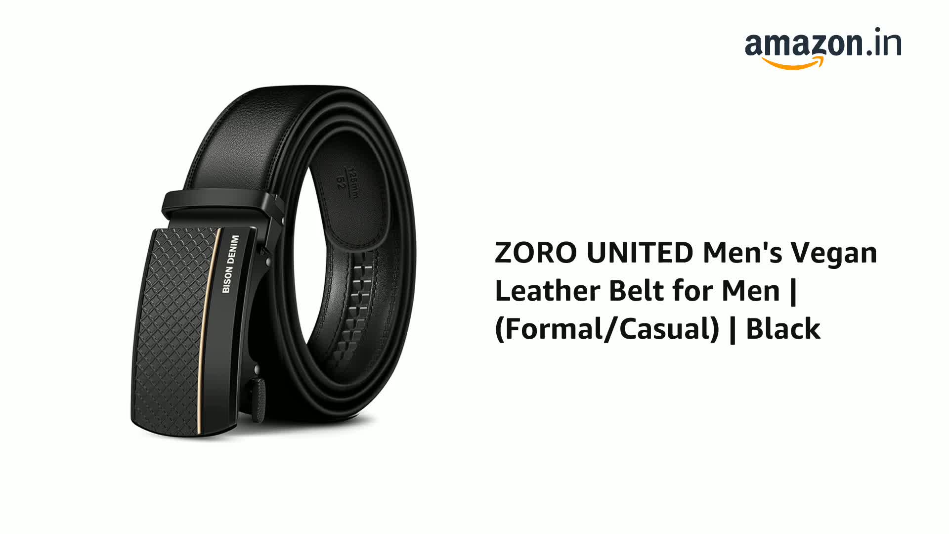 Buy ZORO UNITED Men's Vegan Leather Belt for Men | (Formal/Casual