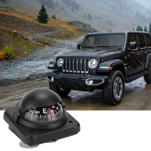 Joyzan Car Compass, Automotive Dash Mini Auto Sea Marine Dashboard Suction Pivoting Adjustable Foldable Navigation Direction Pointing Guide Ball Mount Tool Boat Ship RV Vehicle Outdoor Trip Hiking - Image 5