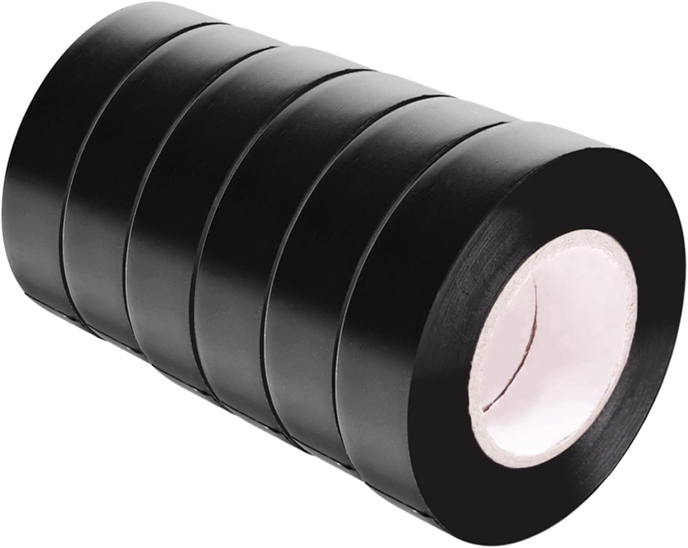Black Insulation Tape 6 Rolls, 15mm x 15m Adhesive Electrical PVC Electrical Tape, Gaffer tape Electrical for Insulating, Repairing, Protecting Wires