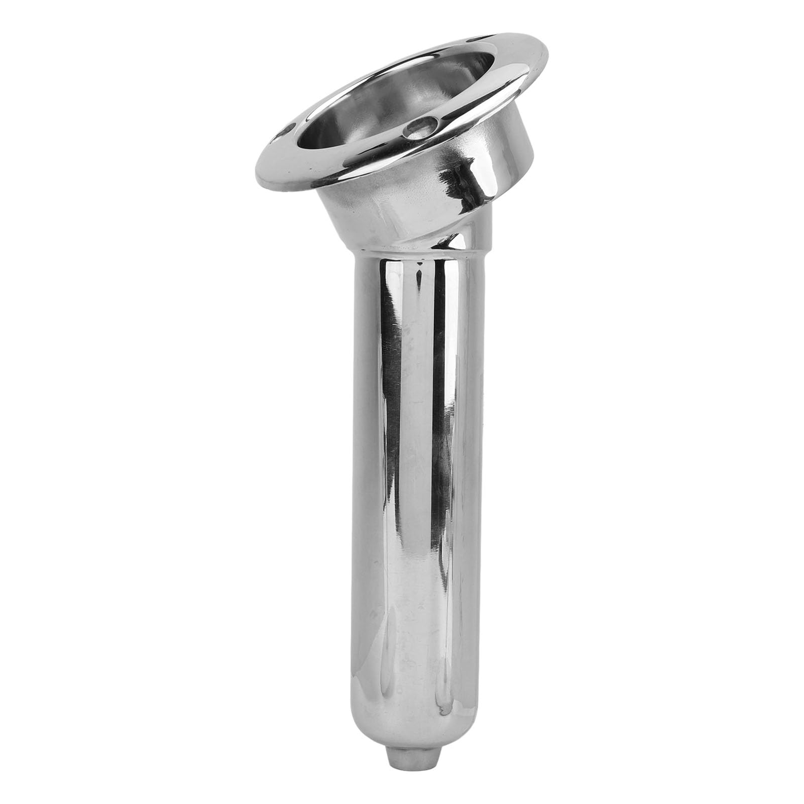 Generic Heavy Duty Stainless Steel Deluxe Rod Holders, 2 in 1 Flush Mount Fishing Rod Pole Holders, 0 15 30 Degree Boat Fishing Rod Cup Holder 280mm Round Top Cup Holder for Yacht Ship