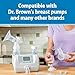 Dr. Brown's Breast Milk Collection Bottles with Storage Caps, Breast Pumps Compatible, Collect, Store, and Keep Milk Fresh, BPA Free – 4-Pack