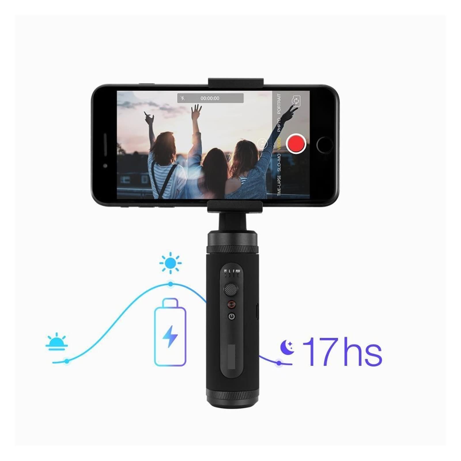 SMOOTH Q2 Smartphone Gimbal Stabilizzatore palmare tascabile a 3 assi for smartphone Trasmissione in diretta
