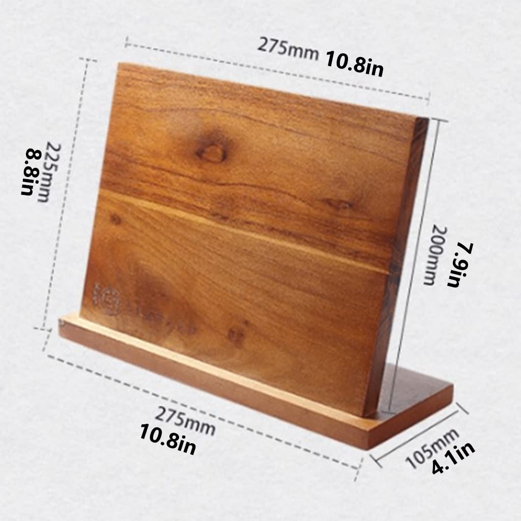 Messeraufbewahrung Universal-Ständer Messerblock Holz Multifunktionale Kreative Magnetmesserhalter Space-Saving-Speicherorganisator Hohe Qualität (Größe : 10.8 in)