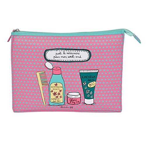Grande Trousse de Toilette JUSTE NECESSAIRE POUR WEEK-END Femme Dlp Derrière La Porte