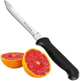 Taylors Eye Witness Sheffield Made Serrated Bread Knife - Professional 18cm Cutting Edge with A Scalloped, Ultra Fine Blade, Precision Ground from Razor Steel. Fibre Grip Handle. (17.5cm Bread Knife)