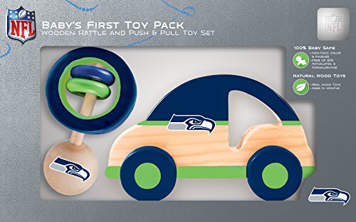 Save %20 Now! MasterPieces NFL Seattle Seahawks Natural Wood, Non-Toxic, BPA, Phthalates, & Formalde...