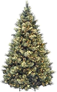 National Tree Carolina Pine Tree with Clear Lights , 7.5 Feet