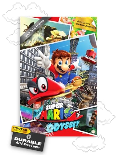 Pyramid America Mario Poster – Super Mario Odyssey...