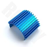  Dissipateur thermique de refroidissement de moteur, 1 pièce, haut ventilé, taille 370 380 385 390 395, for voiture RC 1/16, Buggy, chenille, bateau RC (Color : Blue)