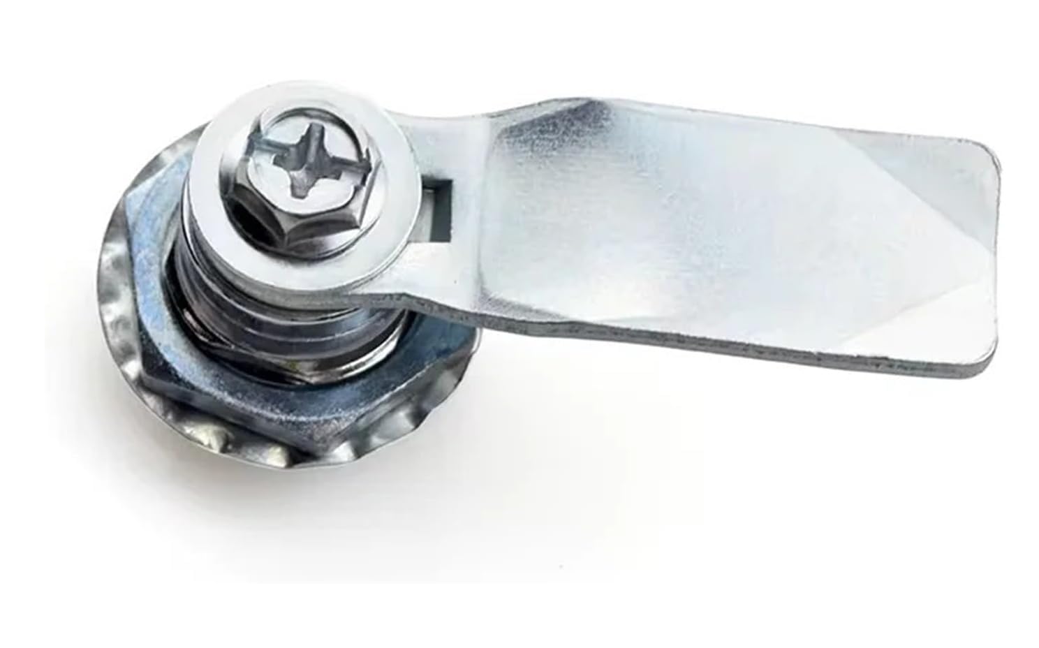Cerradura de leva tubular de acero inoxidable con llave triangular - Cerradura de gabinete de 1 pieza for soluciones de almacenamiento seguras