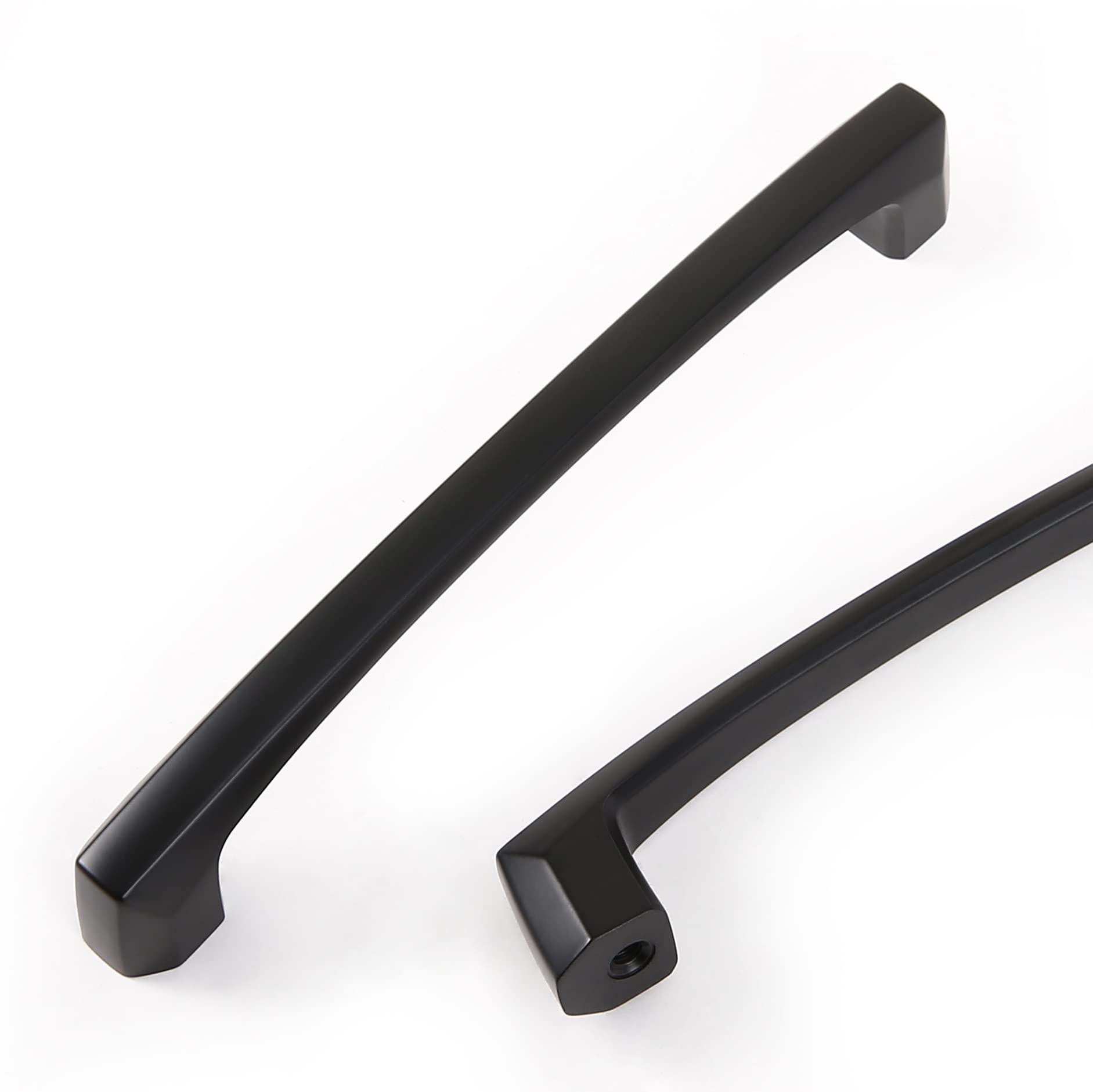COTYKILEY 10 Pack 5 Inch(128mm) Matte Black Kitchen Cabinet Handles Cabinet Pulls Cabinet Door Handles Kitchen Cabinet Hardware Cupboard Drawer Pulls Dresser Handles — image 1