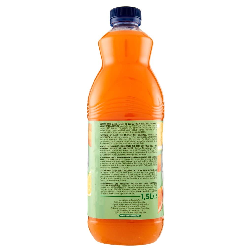 San Benedetto Succoso ACE PET, 12 unidades, 1,5 litros de zumo de fruta