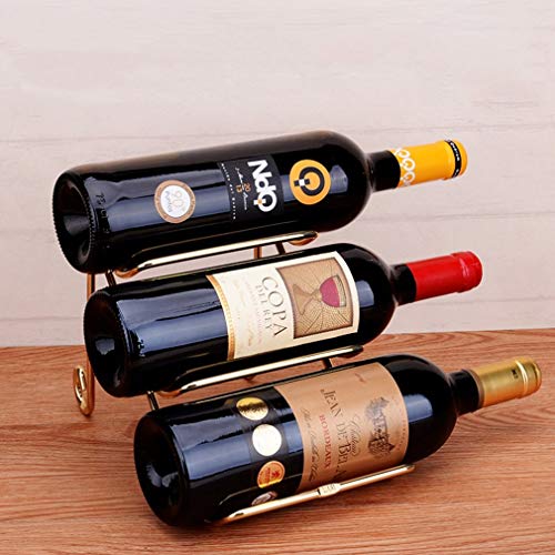 Soporte para botellas de vino de hierro 3 niveles miniatura 2