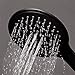 Black + Decker 3 Function Handheld Shower Head, Power Massage, Rain Spray, Rain + Massage, 5 foot Stainless Steel Hose and Mounting Bracket, No Tools Needed, Black