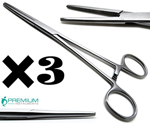 3× Rankin Crile Hemostat Forceps Straight 6.25