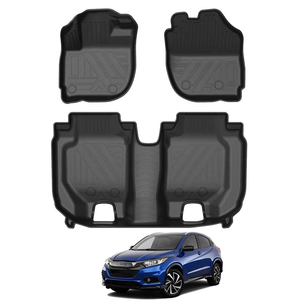 TPE Car Floor Mats Waterproof Non-Slip Auto Styling Accessories Automobile Interior for Honda HR-V 2016 2017 2018-2020 5-Seat