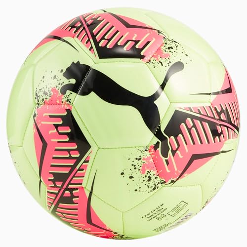 Puma Unisex Futsal 3 Machine Stitch Soccer Ball, 4, Fizzy Apple-Sunset Glow