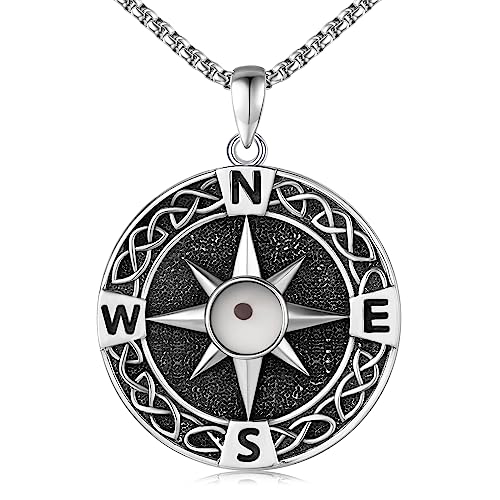 Twoowl Collar De Semillas De Mostaza De Plata De Ley 925 Con Colgante De Brújula, Colgante Nórdico Vegvisir, Joyería De Semillas De Mostaza, Regalos De Cumpleaños Y Navidad Para Mujeres Y Hombres, Twoowl Collar De Semillas De Mostaza De Plata De Ley 925 Con Colgante De Brújula, Colgante Nórdico Vegvisir, Joyería De Semillas De Mostaza, Regalos De Cumpleaños Y Navidad Para Mujeres Y Hombres,