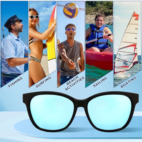 Image of Geiserailie Floating Polarized Fishing Sunglasses for Men Women UV Protection Lightweight Frame Boating Fishing Sport Glasses