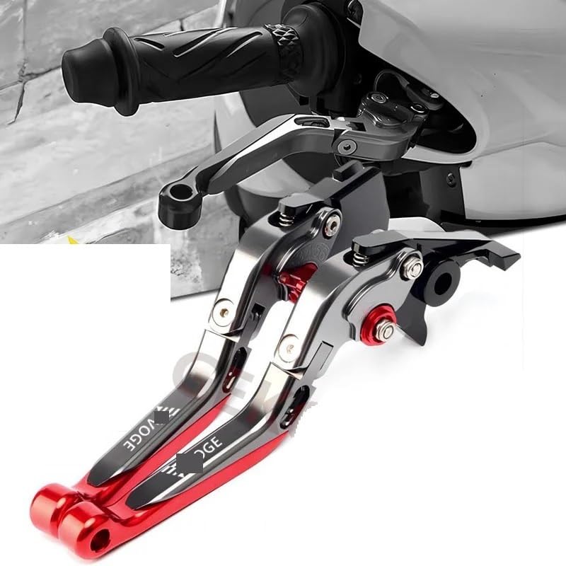Levier frein cassé moto 300GY remplacer par commande pliable secours - 2