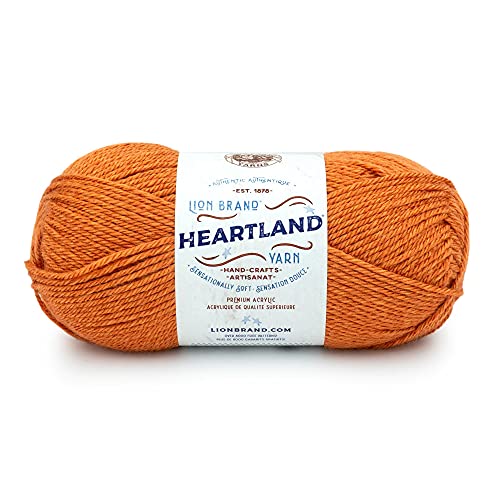 Image of Lion Brand Yarn Heartland Yarn, Worsted-Weight Yarn for Knitting, Crocheting, and Crafting, 1 Pack, Gateway Arch