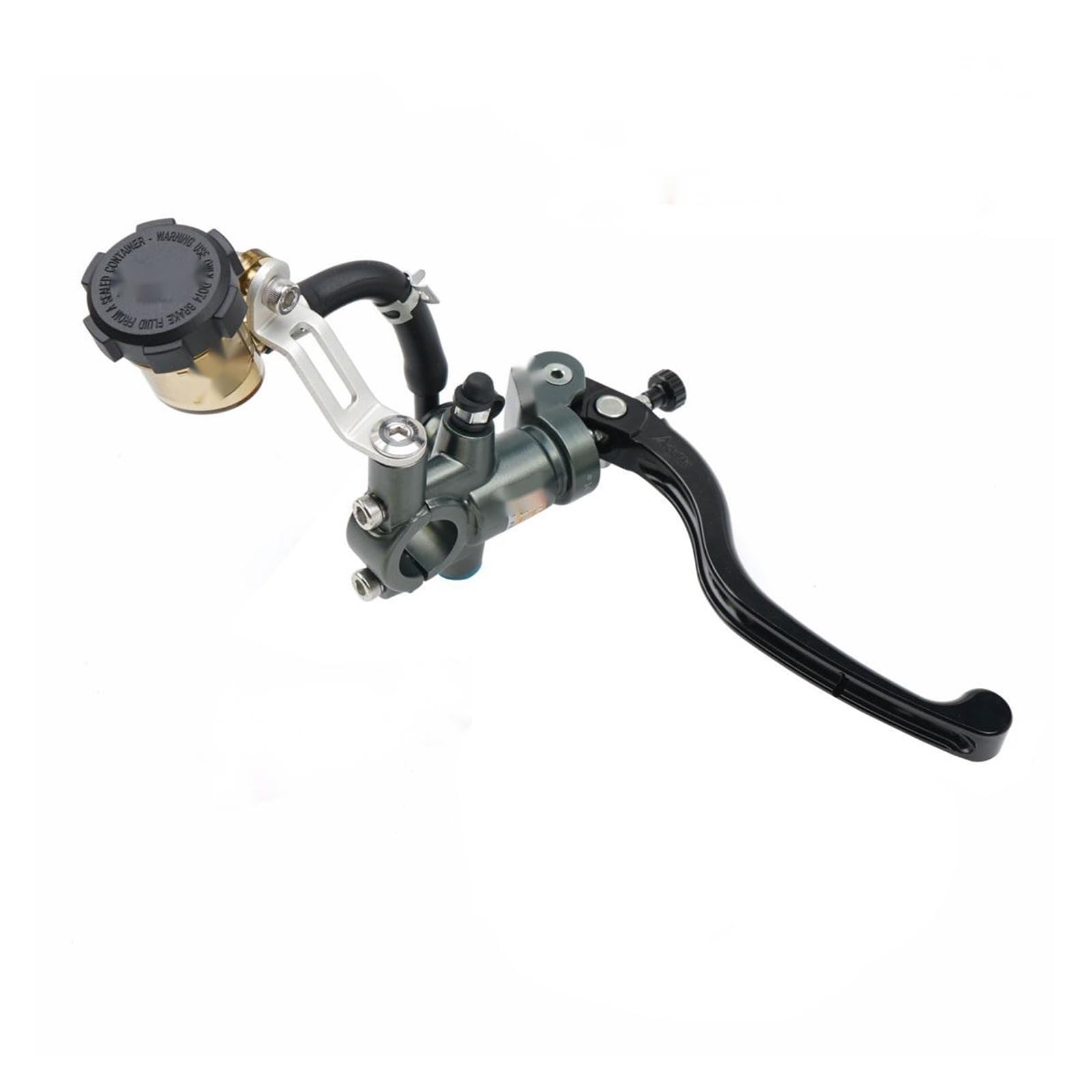 Leva frizione freno moto Frizione freno radiale universale per motocicletta per cilindro per maestro manubrio(Right 15mm Black)