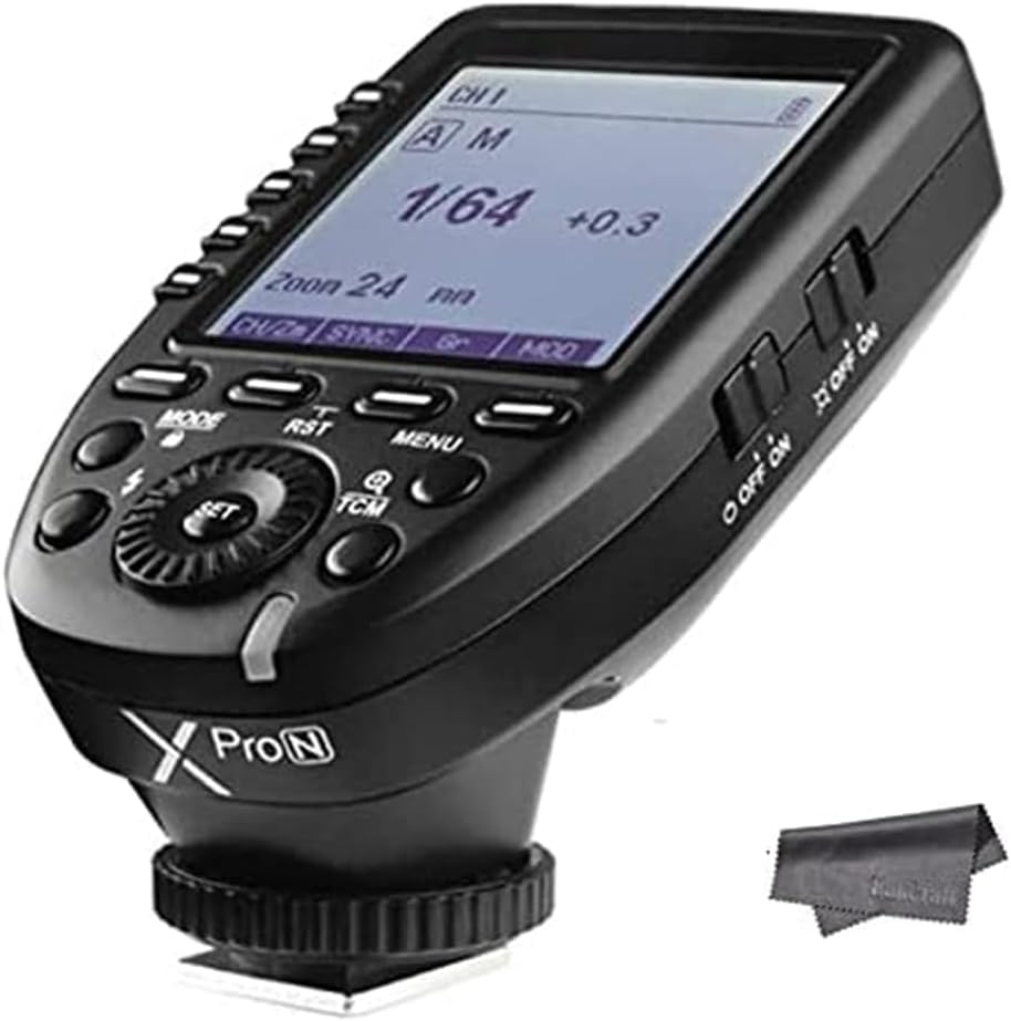 Godox XPro TTL Wireless Trigger,1/8000s High-Speed-Sync,5 Dedicated Group Bottons and 11 Customizable Functions (XPro-N Compatible with Nikon)