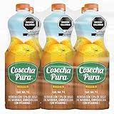 Cosecha Pura Bebida de Jugo de Fruta, Naranja, 6 Pack, 1L