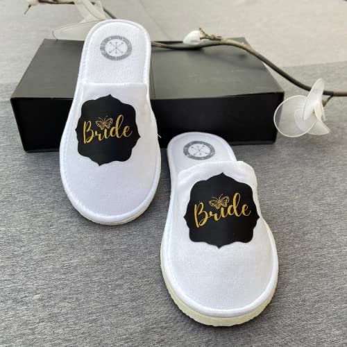 Image of BRIDE Home Slippers For Women And Props For Wedding Shoot & Gifting