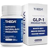 THEDA GLP-1 Supplement Weight Loss for Women and Men - Clinically Studied Metabolism Booster, Expert Formulated and Patented to Support GLP1 Production Naturally (30 Day Supply, 60 Capsules)