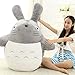 L&WB Plusieurs Tailles, Big Cute Totoro Peluche Jumbo géant Gros Animaux empaillés Jouet Mou poupée Oreiller Coussin Anniversaire Cadeau de Vacances,A,60cm