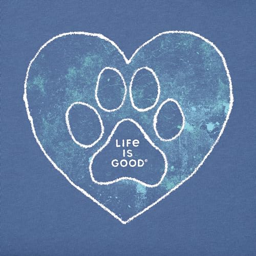 Life is Good Women's Crusher Tee Shirt, Short Sleeve Cotton Graphic T-Shirts, Trippy Paw2