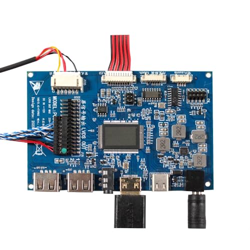 Image of 10.4 inch 1024x768 4:3 IPS LCD Screen & USB C USB Controller Board | with Location Holes,for Industrial Replacement Display /Retro Video Gaming Monitor