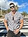 COOFANDY Men Beach Linen Shirts Boho Hippie Shirts Summer Cotton Tops Big and Tall
