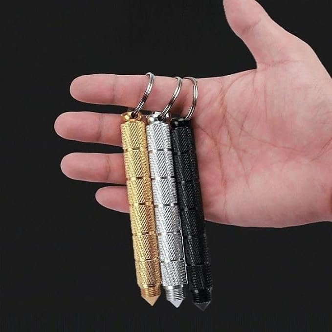 Image of SHOPOLIFE Mini Retractable Utility Knife /Mini Box Cutter Key Chain-Pocket Portable Knife Tool Keychain (1 Pc - Multicolor)