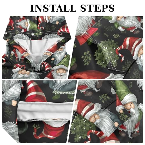 Kids Hoodies Sweaters Christmas Xmas Gnome Dwarfs Hooded Sweatshirts with Big Pockets for Boys Girls B04004413