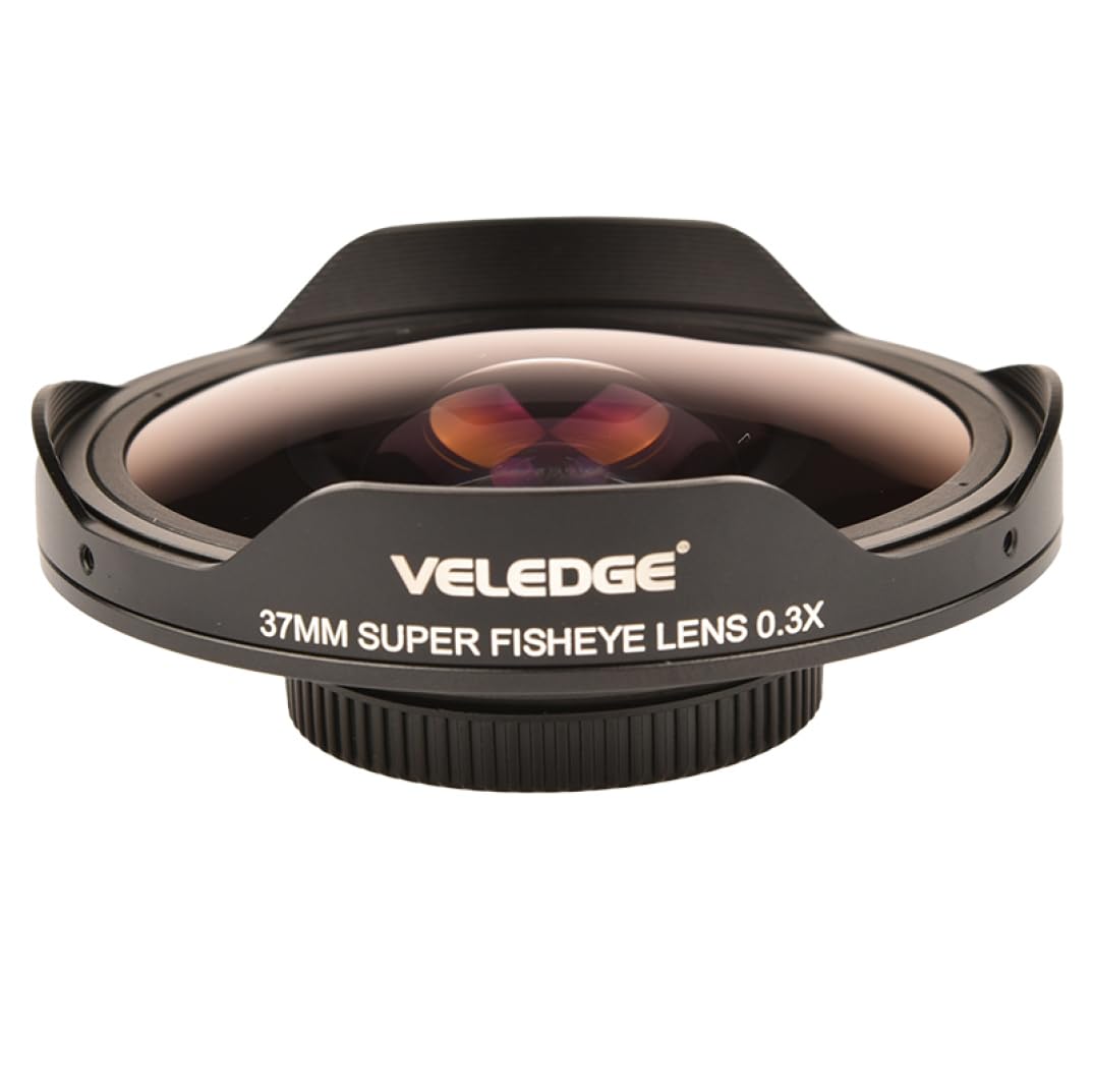Adattatore per obiettivo Fisheye, anello adattatore ultra grandangolare HD 0, 3X, accessori per obiettivo fotocamera (37 mm)