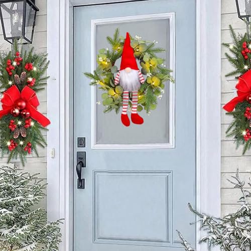 Couronne gnome de porte d'entrée style ferme pour embellir votre maison - 4