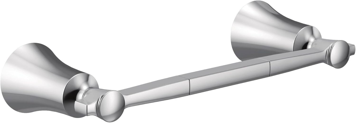 Moen YB0386CH Flara 9-Inch Single Hand -Towel Bar, Chrome