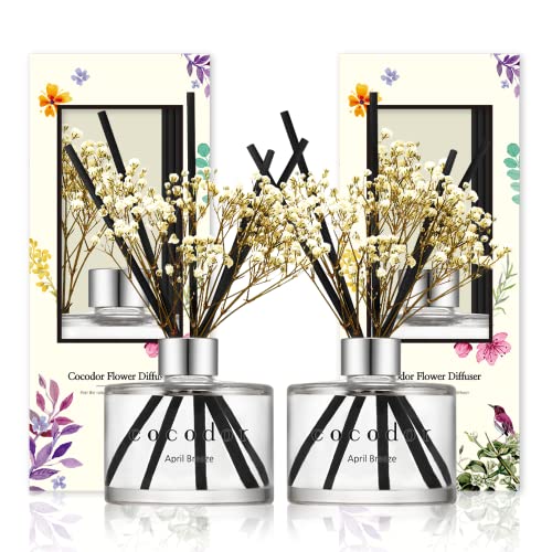COCODOR ココドール フラワーディフューザー 200ml 2個入り エープリルブリーズ(April Breeze) ルームフレグランス - プレゼント 女性 誕生日 記念日 線香 贈り物 ギフト 人気