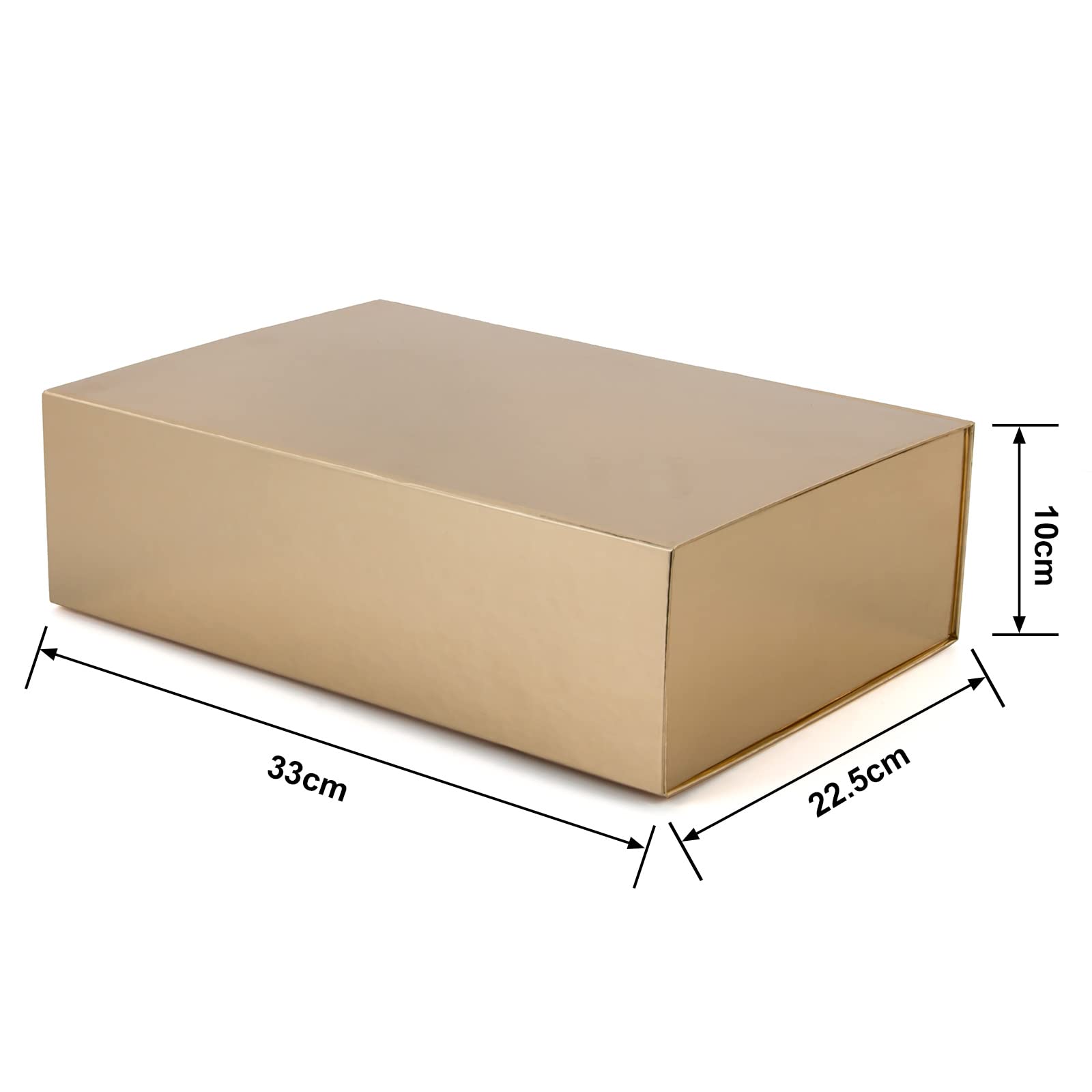 Boîte Cadeau Noire Avec Couvercle à Fermeture Magnétique 30,5 X 15,2 X 10,2