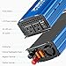 Kinverch 750 Watt Power Inverters DC 12V to 110V AC Converter with 2 AC Outlets and 2A USB Charging Port for Camping Car Power Inverter for Car Cigarette Lighter