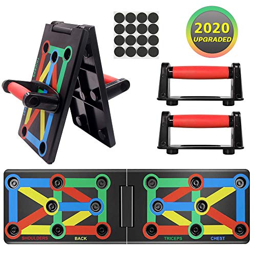 SPECOOL 9 En 1 Planche D'entrainement Complet Pour Pompes,Pliable Planche De Musculation Entraînement Multifonction Avec Support Et Appareil De Fitness,Équipement DEntrainement Pour Les Abdominaux