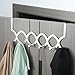 Gavigain Over The Door Hooks, 6 Hooks Stainless Steel Heavy Duty Door Hanger for Coats Robes Hats Clothes Towels for Coat Hat Towels Hanging Bathroom Towel Rack