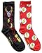 Hyp DC Comics The Flash Character/Logos Men's Crew Socks 2 Pair Pack Shoe Size 6-12