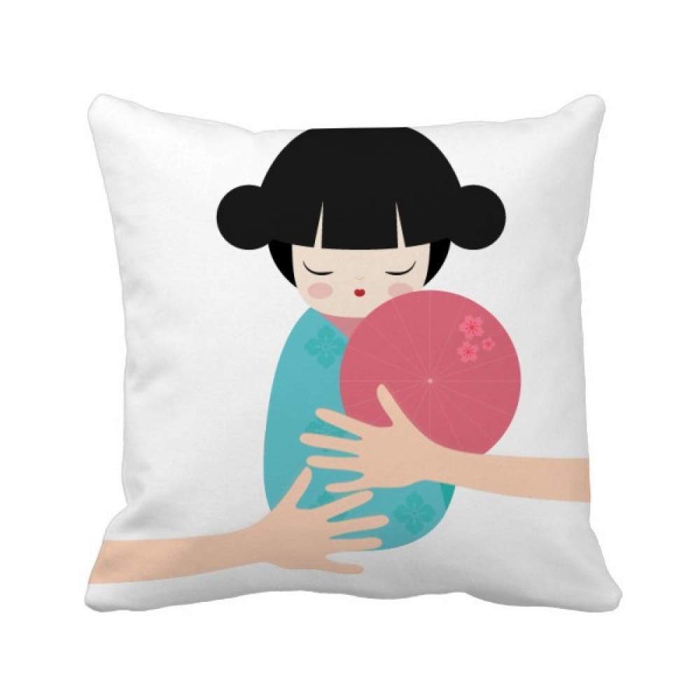 Coussin Kimono Bleu Sakura Japon de lit confortable contre fatigue cervicale