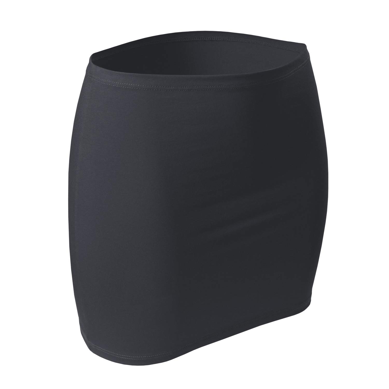 CFLEX Damen Variotube-Nierenwärmer, Shirtverlängerung, Minirock aus Baumwolle - Anthrazit M-L